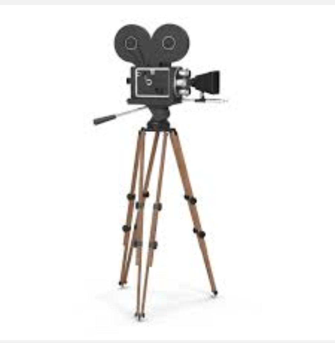 Cinema camera on tripod